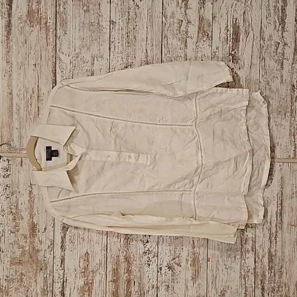 Lafayette - White - 100% Linen - Retail $598 -